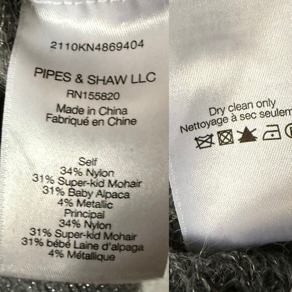 Veronica Beard Melinda Crewneck Mohair Gray Sweater Knit Pullover Size XS - Picture 5 of 7